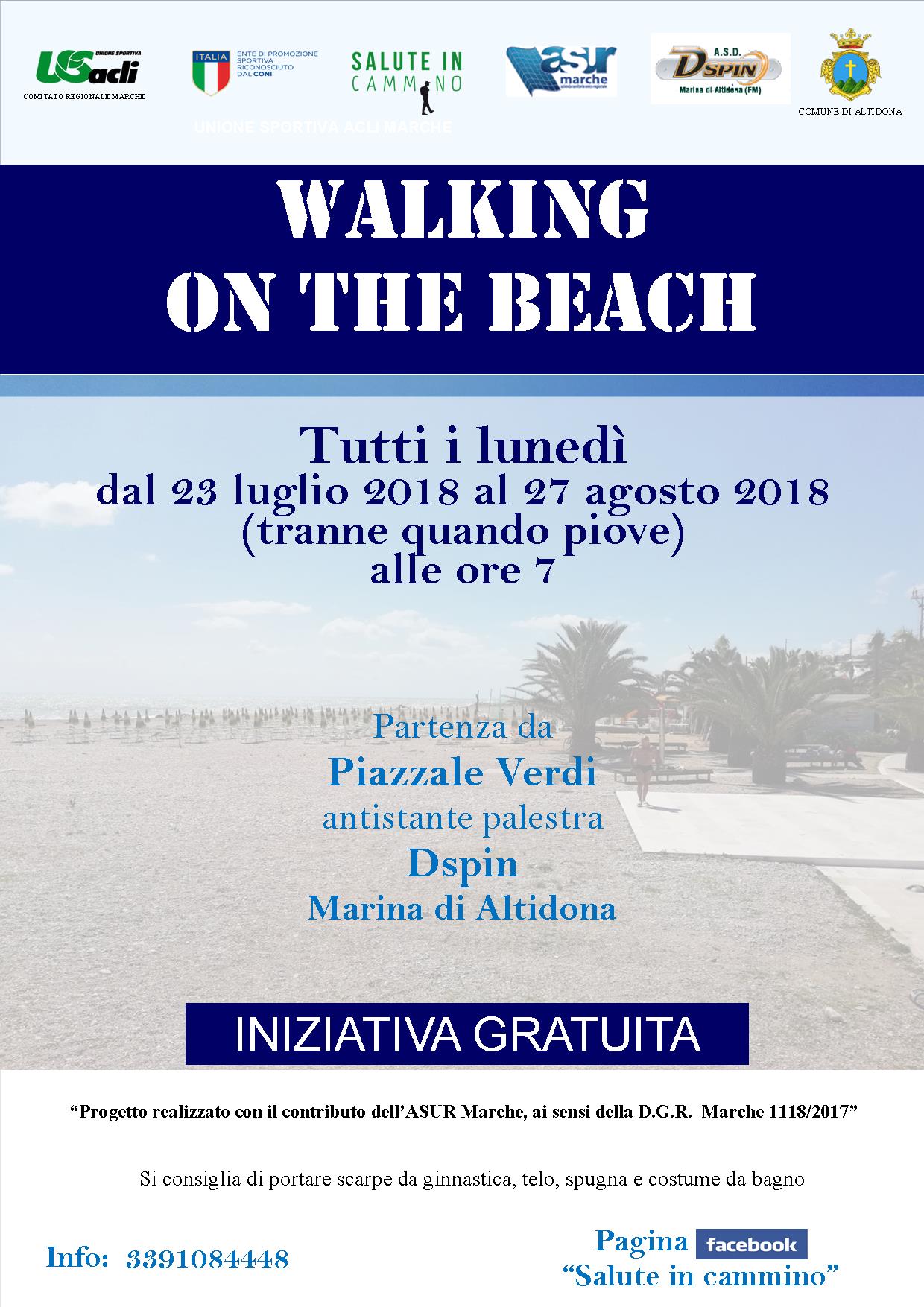 Dopo “Valdaso tour” ad Altidona arriva “Walking on the beach”